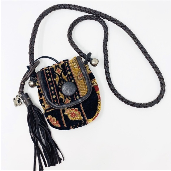 Friis Compa Handbags - Friis Compa Syrene Folk tapestry neck purse